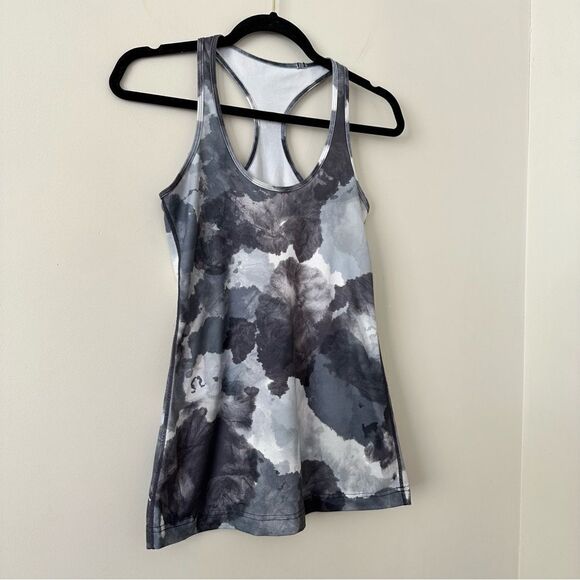 Lululemon-Rare Cool Racerback-White Coal Tinted Canvas Super - Picture 3 of 9